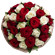 bouquet of red and white roses. Peru