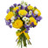bouquet of yellow roses and irises. Peru