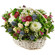 basket of chrysanthemums and roses. Peru
