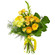 Yellow bouquet of roses and chrysanthemum. Peru
