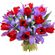 bouquet of tulips and irises. Peru